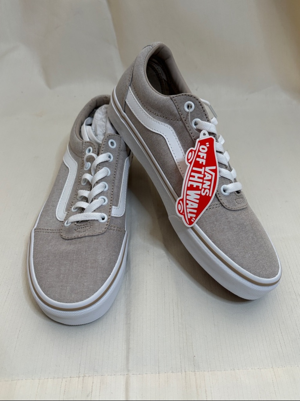 Vans Women’s Ward Summer Canvas Sneaker in Taupe